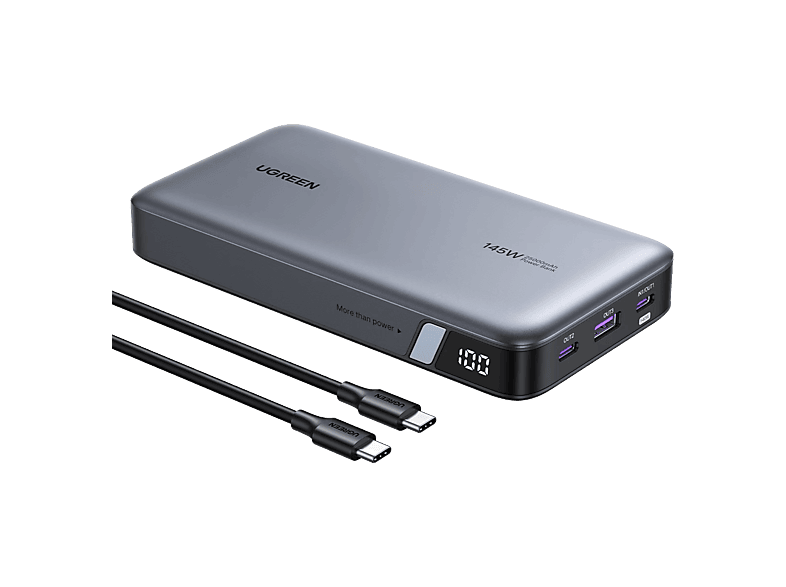Ugreen UGR90597A Universal 25000 mAh 145W 2x USB-C 1x USB-A Gris