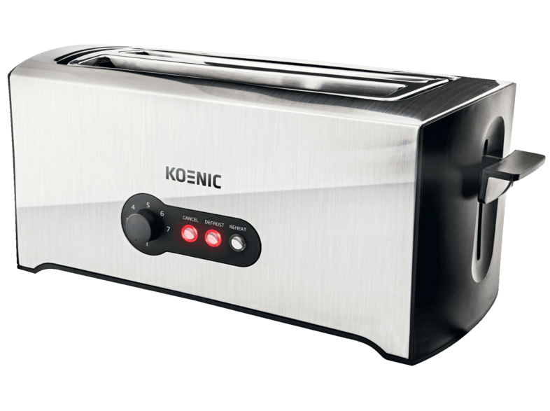 Koenic KTO 4331 M 1600 W 4 rebanadas Descongelación Plata