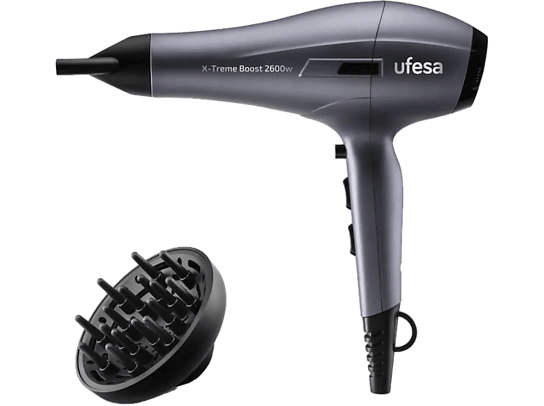 Ufesa X-Treme Boost 2600W 3 Temperaturas 2 Velocidades Difusor incluido Plateado