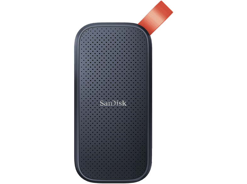 SanDisk Portable SSD Portátil USB-C USB 3.2 Lectura de hasta 520 MB/s Gancho de goma Gris