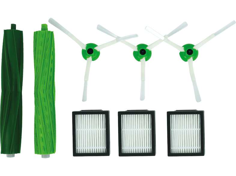 Scanpart Set recambios Compatible Roomba i1-i5-i7-i1-i5-j7-j7+ Negro