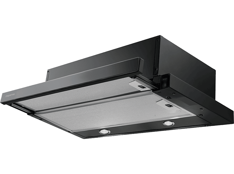 Mepamsa Superline Glass 60 2 Niveles de Ventilación 380m³/h 60 cm Ancho Negro