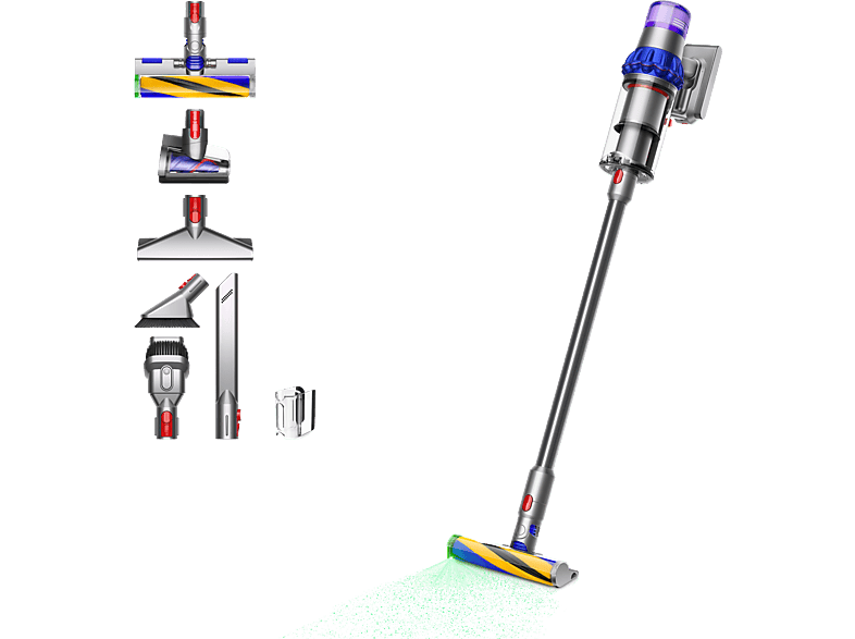 Dyson v15™ Detect Fluffy Potencia automática 240 W Autonomía 60 min Cepillo FluffyOptic Níquel
