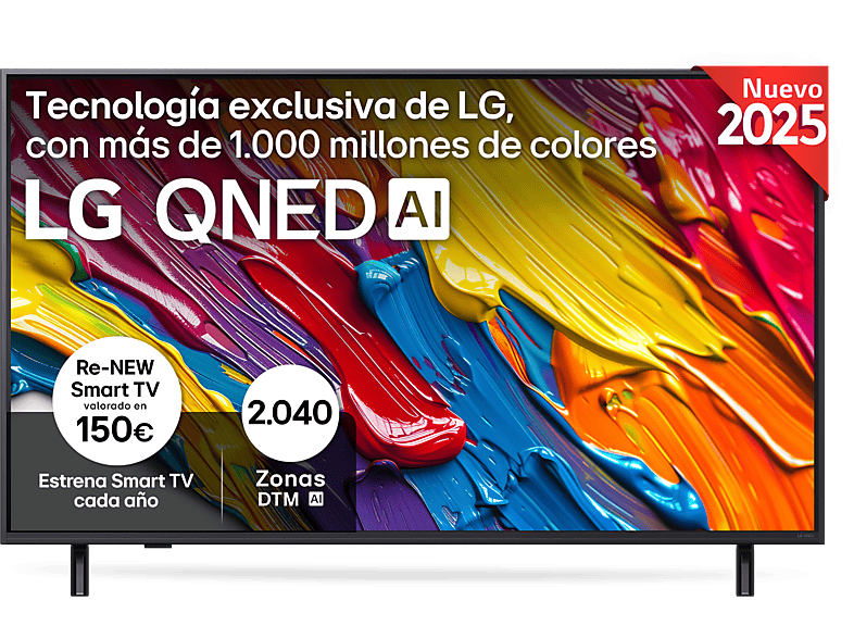 LG 50QNED82A6B UHD 4K Procesador Inteligente α7 AI Processor 4K Gen8 Smart TV DVB-T2 (H.265) Ashed Blue