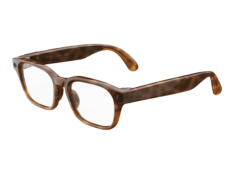 Meta Adventurer Lentes transparentes Cámara 12 MP Traducción en tiempo real Resolución 3K HD +8h Batería Classic Tortoise