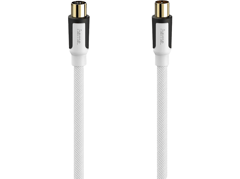 Hama 00205446 Coaxial 100 dB 3 m Blanco