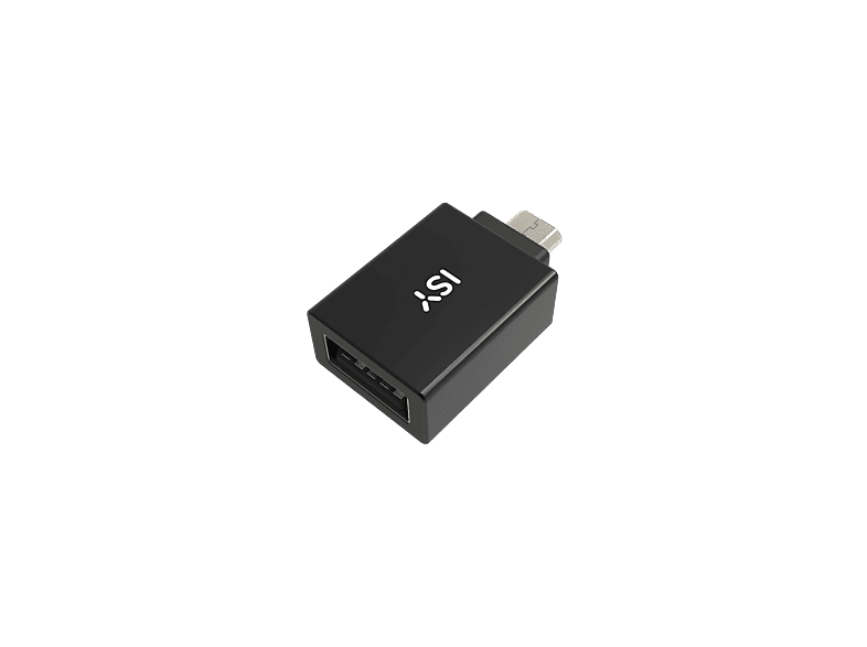 ISY IAD-1038 Universal micro USB - USB-A 2.0 Hasta 480 Mbps Negro