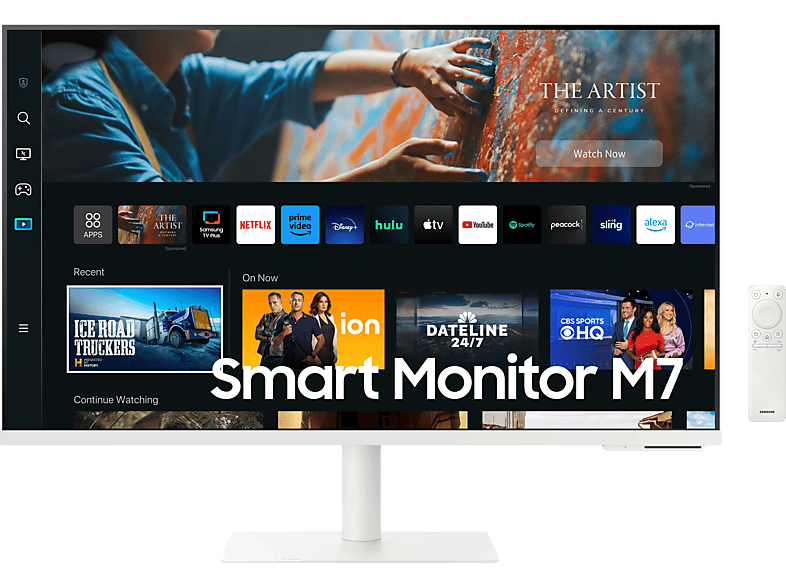 Samsung Smart Monitor M7 LS32CM703UUXEN  32 UHD 4K 4 ms 60 Hz Pantalla inalámbrica WiFi Bluetooth Blanco