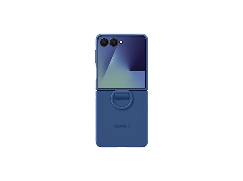 Samsung Para Samsung Galaxy Z Flip7 De Silicona con anillo Azul