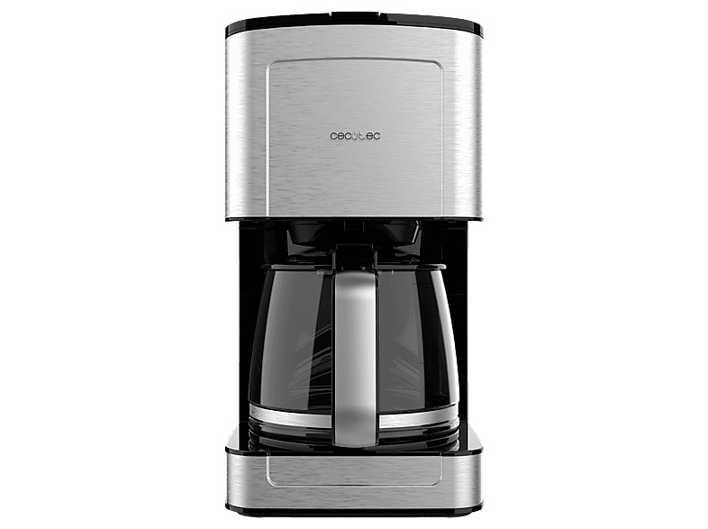 Cecotec Coffee 56 Heat 800W 1.3 L 12 tazas Jarra de vidrio Tecnología ExtremeAroma Cuchara medidora Prensa Negro