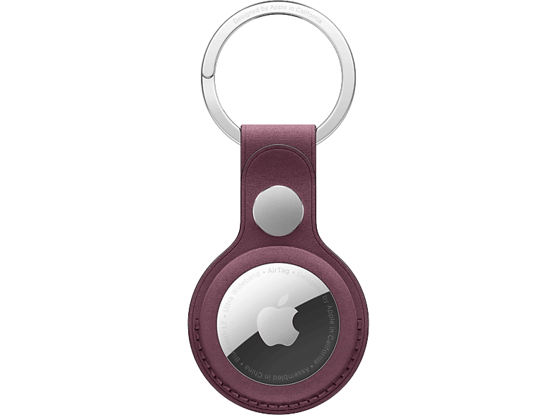 APPLE Llavero de trenzado fino para Airtag Rojo mora