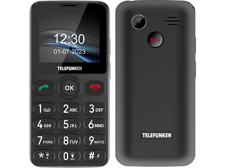 Telefunken S415 Negro 32MB RAM 800 mAh Bluetooth Teclas grandes