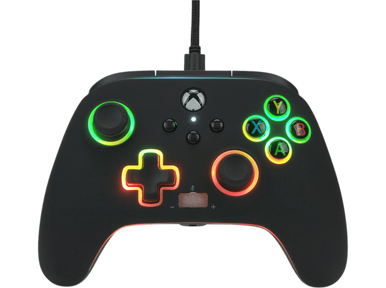 PowerA Spectra Infinity Para mando Xbox Series X/S Cable USB Jack 3.5 mm Iluminación LED Negro