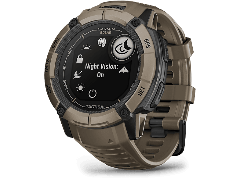 Garmin Instinct® 2X Solar Táctil Marrón 145-228 1.1  Monocroma Carga solar Linterna LED