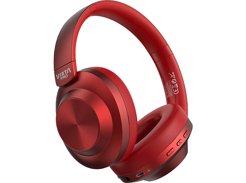 Vieta Way 4 Circumaurales Bluetooth 50h Autonomía Diseño doble plegado Micrófono Rojo