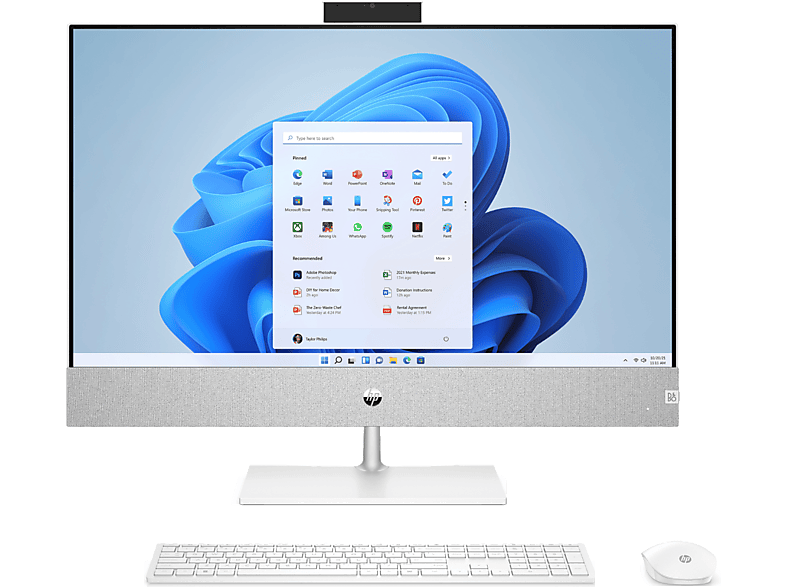 HP  Pavilion 27-ca2075ns 27 Full HD Intel® Core™ i7-13700T 16GB RAM 1TB SSD RTX™ 3050 W11 Home Blanco
