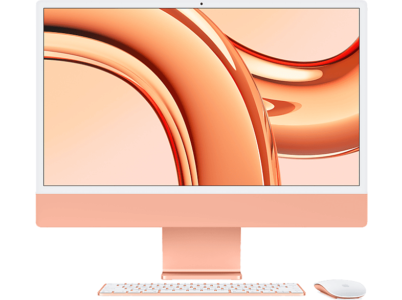 Apple iMac (2023) Z19RBASE 24 Retina 4.5K Chip M3 CPU de 8 núcleos GPU de 10 núcleos 24GB de RAM 256GB de SSD Naranja