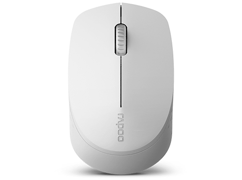 Rapoo M100 Silent ratón RF inalámbrica + Bluetooth 1300 DPI Ambidextro Gris