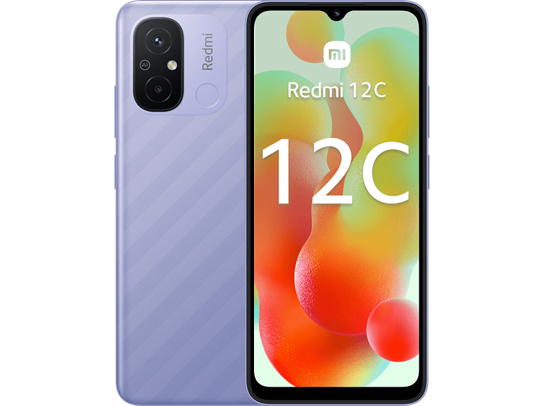 Xiaomi Redmi 12C Morado 64 GB 3 GB RAM 6.71 HD+ Dot Drop display MediaTek Helio G85 5000 mAh Android