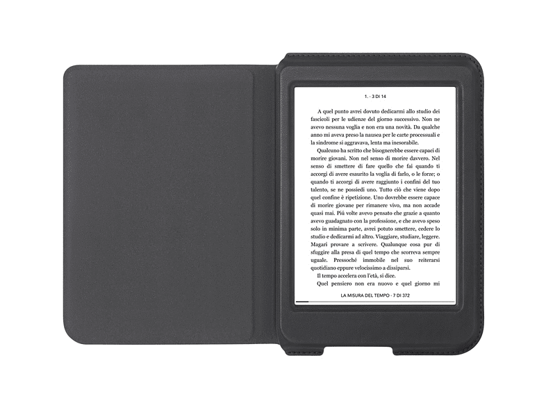 Rakuten Kobo Nia SleepCover Cuero artificial Modo Suspención Automático Negro