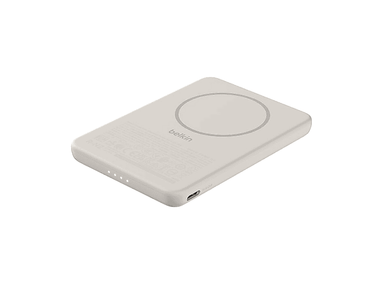 Belkin BPD020hqSA 5000 mAh Diseño ultradelgado Carga hasta 2 dispositivos Beige