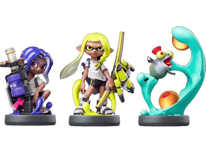 Nintendo Pack Amiibo Splantoon 3 (Inkling & Octoling & Smallfry) Multicolor