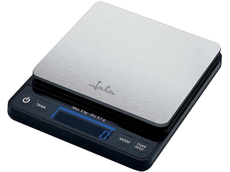Jata HBAL0370 Peso máx. 5 kg Pantalla LCD Plata