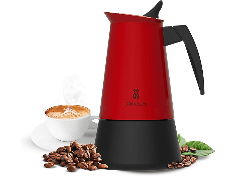 Cecotec Piccolina 600 Acero inoxidable 6 Tazas 300 ml Rojo