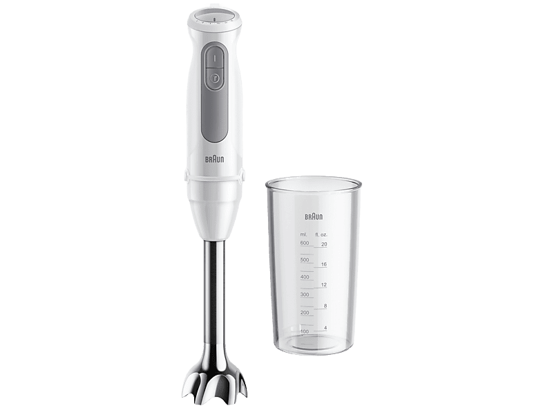 Braun MultiQuick 5 MQ50001MWH 1000 W 21 Velocidades Vaso medidor 600 ml Blanco/Gris
