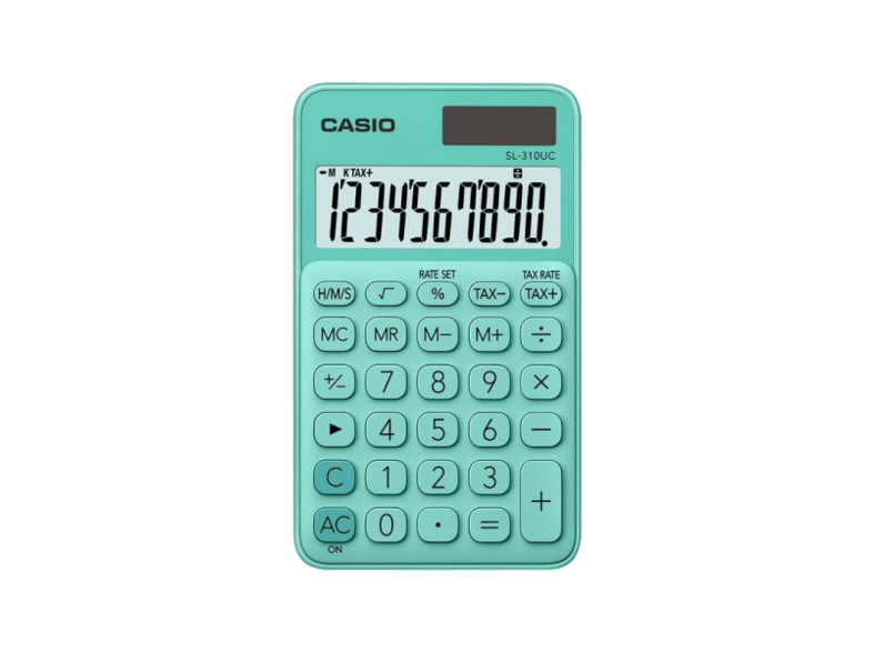 Casio SL-310UC-GN Pantalla extra grande Verde