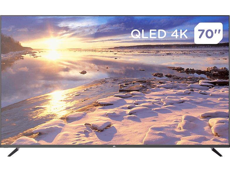 OK OTV 70GQU-5023C UHD 4K Google TV Bluetooth Dolby Audio Control por voz Negro