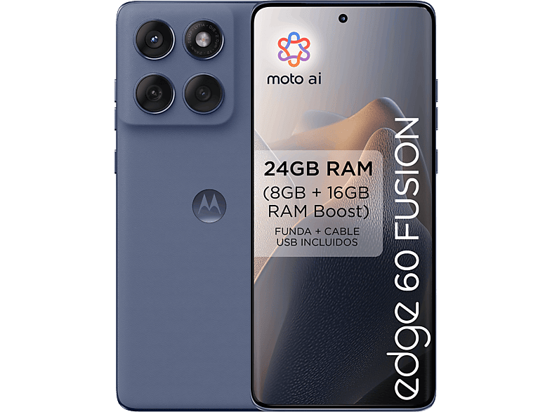 motorola edge 60 fusion Grey 256 GB 8 GB RAM 6.7 pOLED MediaTek Dimensity 7300 5200 mAh