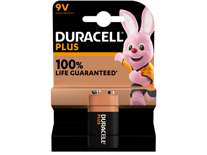 Duracell Plus 6F22 Alcalina