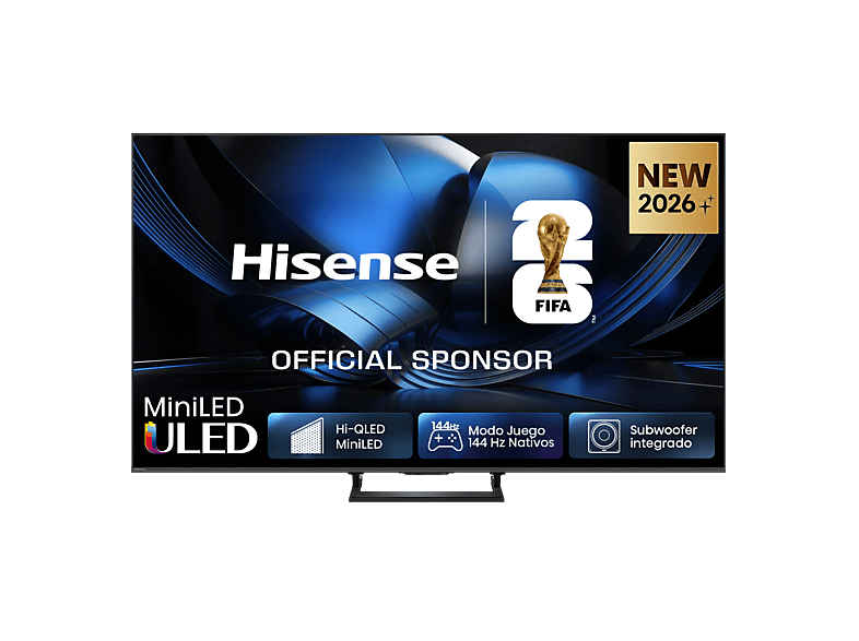 Hisense 85U7SE UHD 4K 144 Hz Nativos Subwoofer integrado Diseño Slim Negro