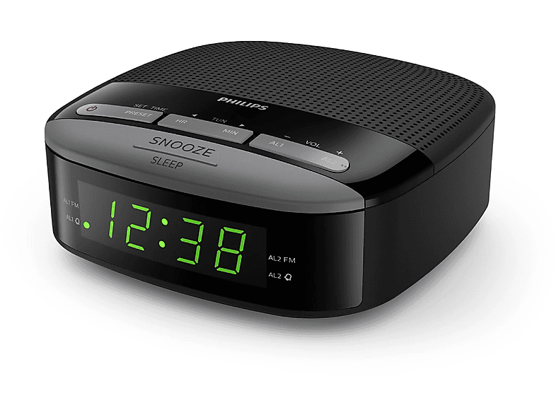 Philips TAR3305/12 0.2 W FM Pilas Temporizador Reloj Negro
