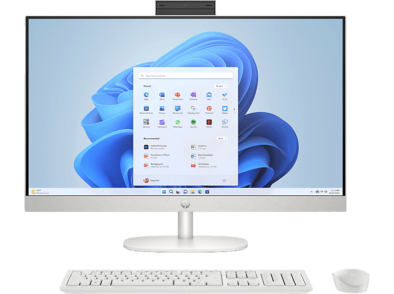 HP 24-cr0111ns 23.8 Full-HD Intel® Core™ i5-1335U 16 GB RAM 512 GB SSD SSD Iris® Xᶱ Windows 11 Home Blanco