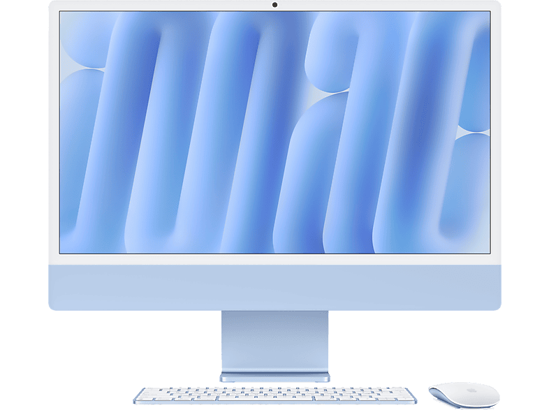 Apple iMac (2024) 24 Retina 4.5K Chip M4 CPU de 10 núcleos GPU de 10 núcleos 24GB de RAM 512 GB de SSD Gigabit Ethernet Azul