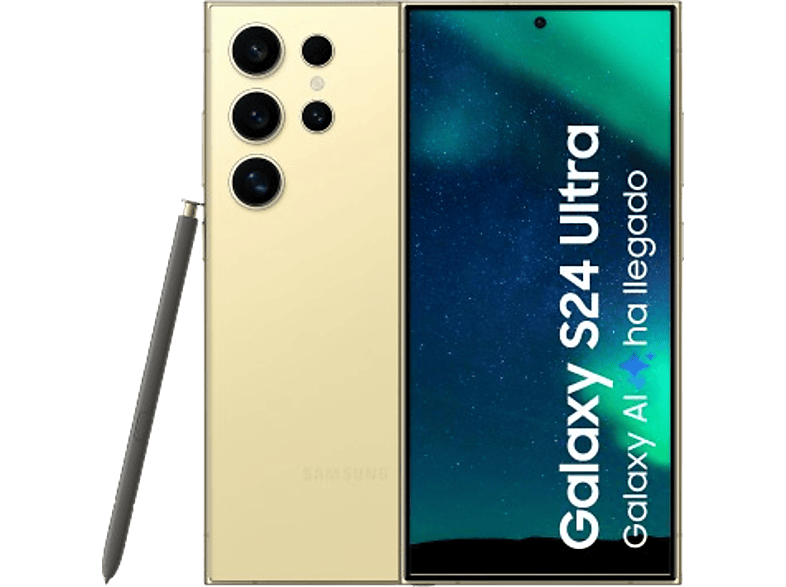 Samsung Galaxy S24 Ultra Titanium Yellow 512GB 12GB RAM 6.8 QHD+ Qualcomm Snapdragon 8 5000mAh Android 14