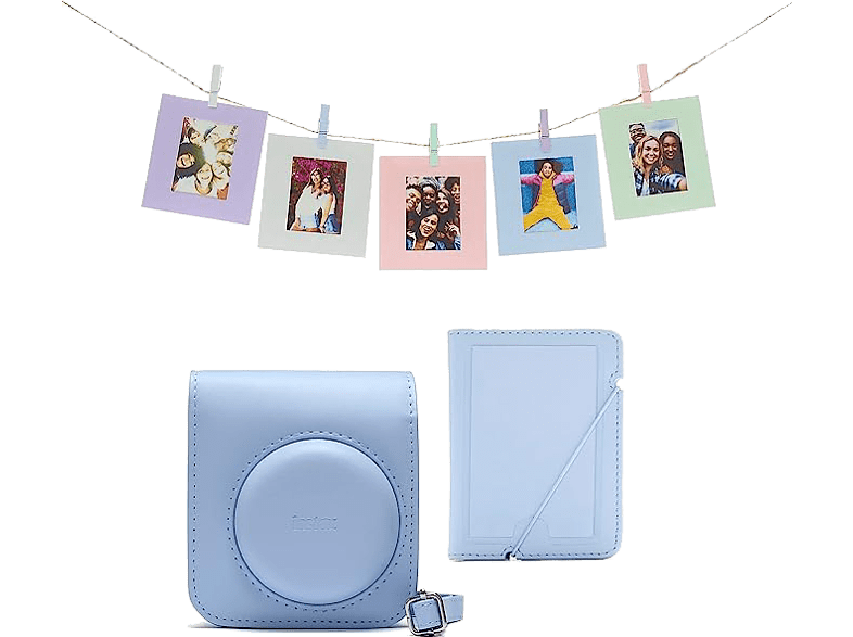 Fujifilm Kit Instax Mini 12 Funda 10 sobres Cuerda  Azul
