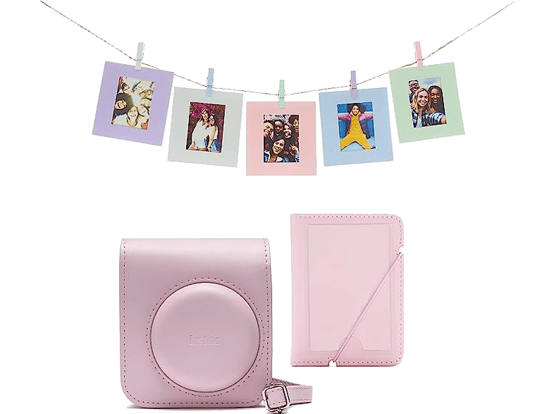 Fujifilm Kit Instax Mini 12 Funda 10 sobres Cuerda  Rosa