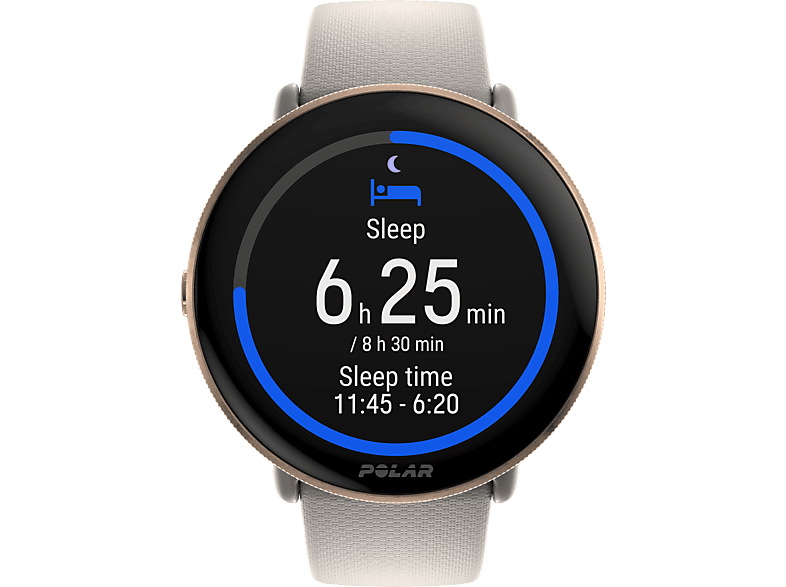 Polar Ignite 3 22 mm 1.2 AMOLED Talla S-L Cristal curvo GPS dual Autonomía 5 días Arena/Oro
