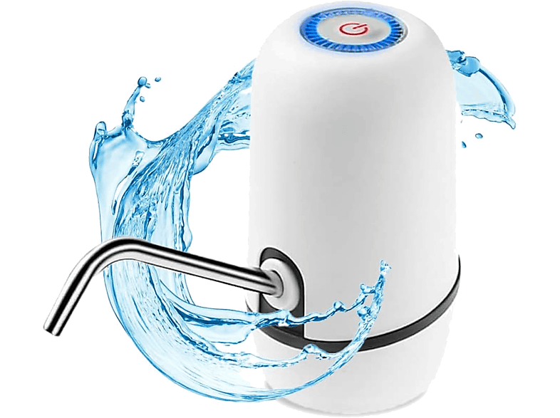 NK Waterdis Tubo acero inoxidable USB 1200mAh Para botellas de hasta 18.9 l Blanco