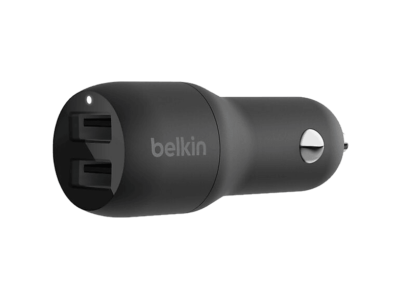 Belkin CCB001btBK Dispositivos con carga USB-A Doble puerto 24W con 12 vatios por puerto Negro