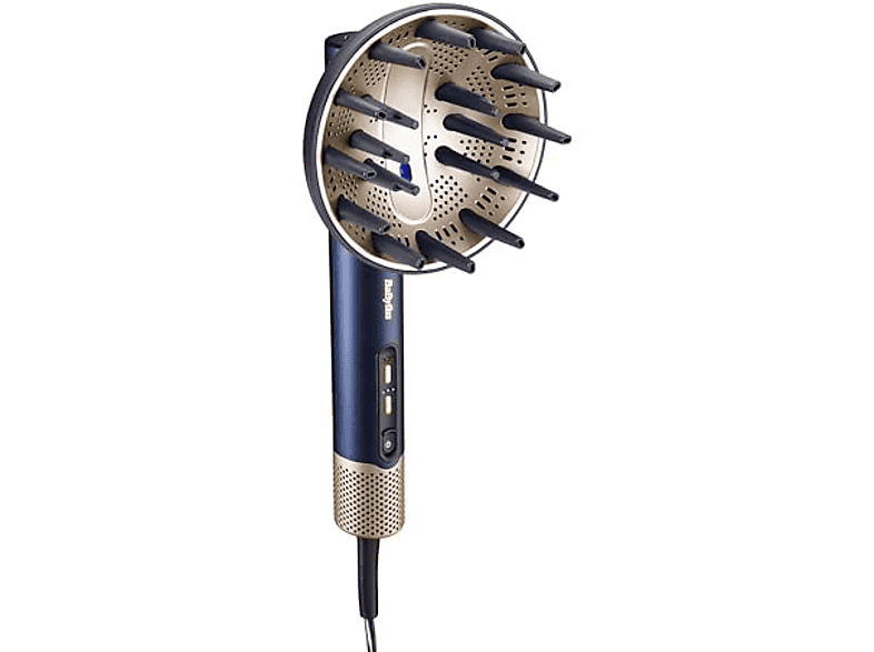 Difusor BaByliss ACAS6550 Compatible con Air Wand Placa de Cerámica 18 Puntas Azul Black Iris