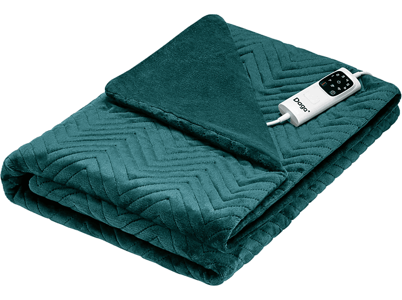 Daga Relax Suave Armonía 150 W 6 Niveles de Temperatura Multi-Temporizador Acolchado de Terciopelo Verde
