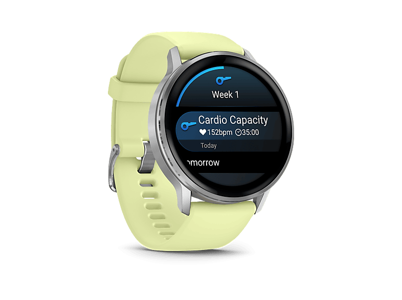 Garmin Venu 4 Amarillo 45mm Pantalla 1.4 Autonomía 12 Días Alineación del Sueño Correa de Silicona
