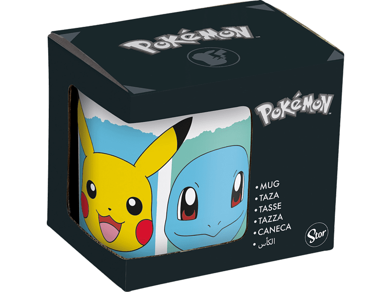 Sherwood Pokémon Face Partners 325 ml Capacidad Con Asa Cerámica Multicolor