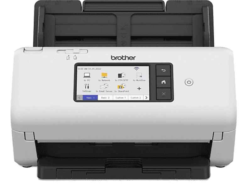 Brother ADS4700W 600 x 600 ppp 40 ppm Wi-Fi Hasta 80 páginas Táctil Negro y blanco