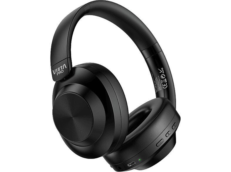 Vieta Way 4 Circumaurales Bluetooth 50h Autonomía Diseño doble plegado Micrófono Negro
