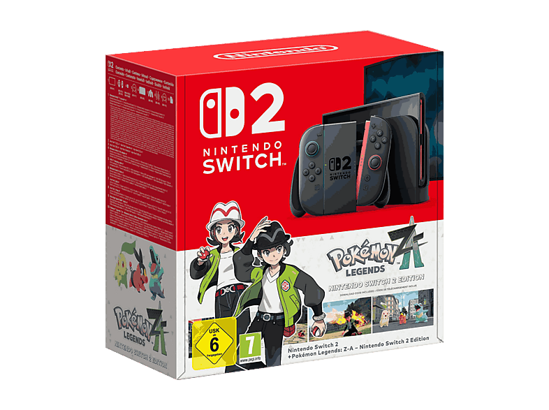 Nintendo Switch 2 7.9” Full HD HDR 120Hz 256 GB Magnetic Joy-Con 2 con modo ratón Azul y Rojo Neón + Juego Pokémon Legends Z-A (Digital)